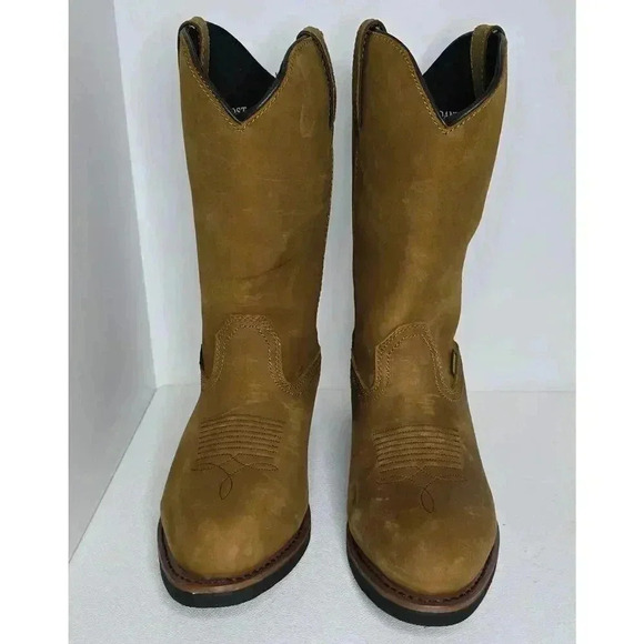 Dan Post Albuquerque Waterproof Work Boot DP69681, Distressed Mid Brown Sz 10 D - Picture 2 of 13